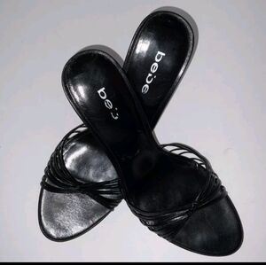 Bebe Women's Black Sandals